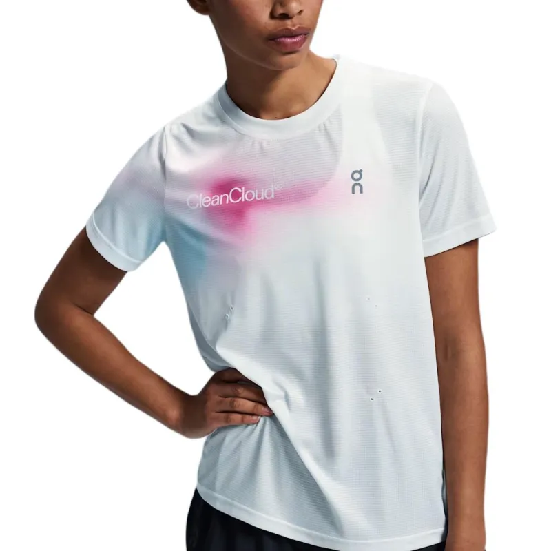 On Pace T Shirt Women's Natural Color/Pink-2