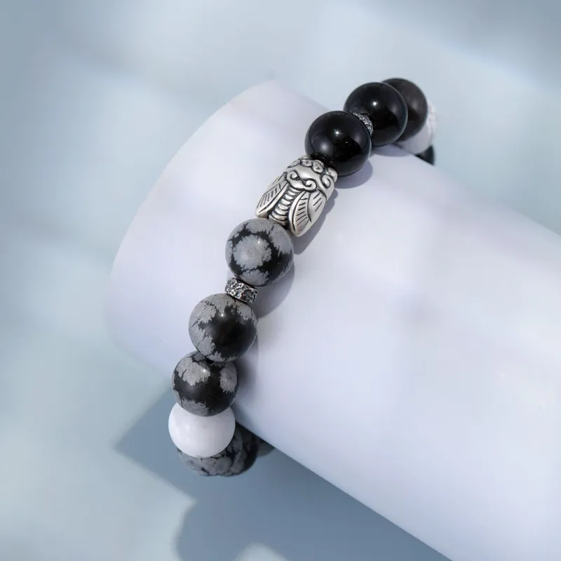 Hurry That Year Obsidian Bracelets Men's-3