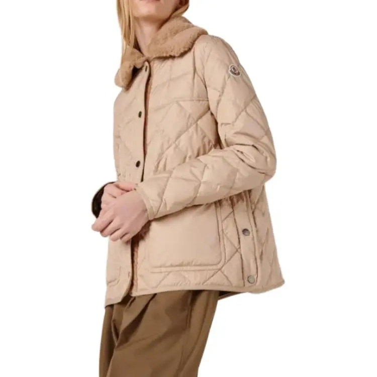 Moncler Down Jackets Women's Khaki-4