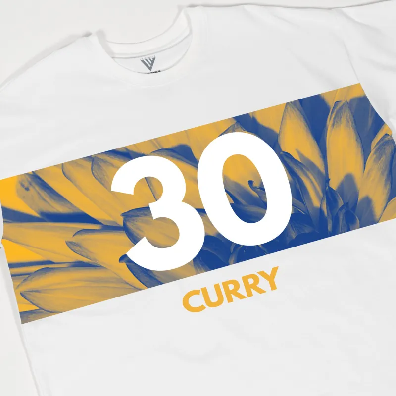 NBA Warriors Curry T Shirt Unisex White-4