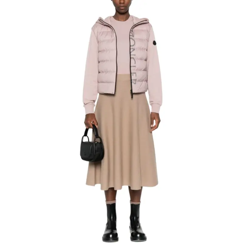 Moncler Logo print Hooded Padded Jacket-1
