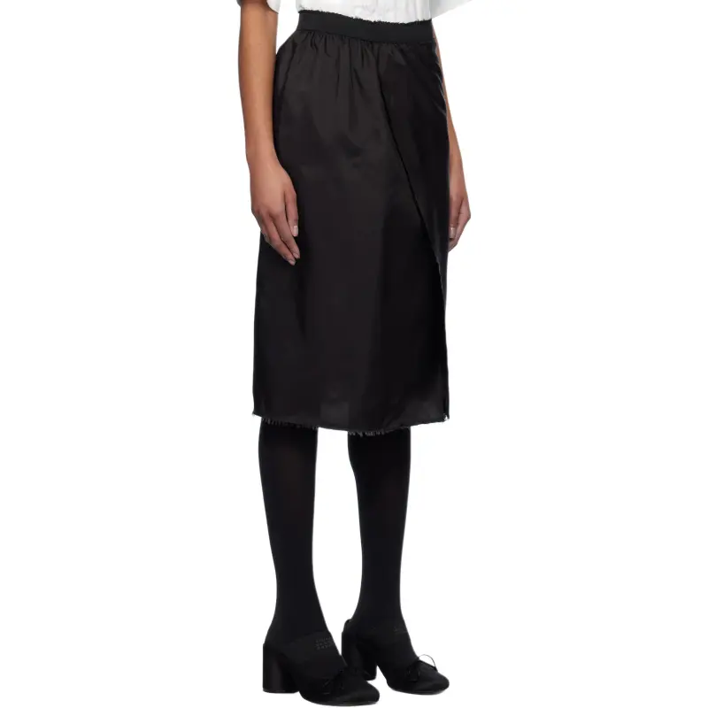 MM6 Maison Margiela Casual Long Skirt Women's Black-2