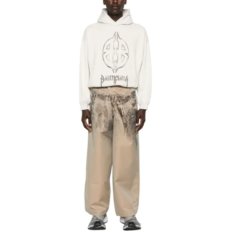 Balenciaga Logo Printed Hoodie-1