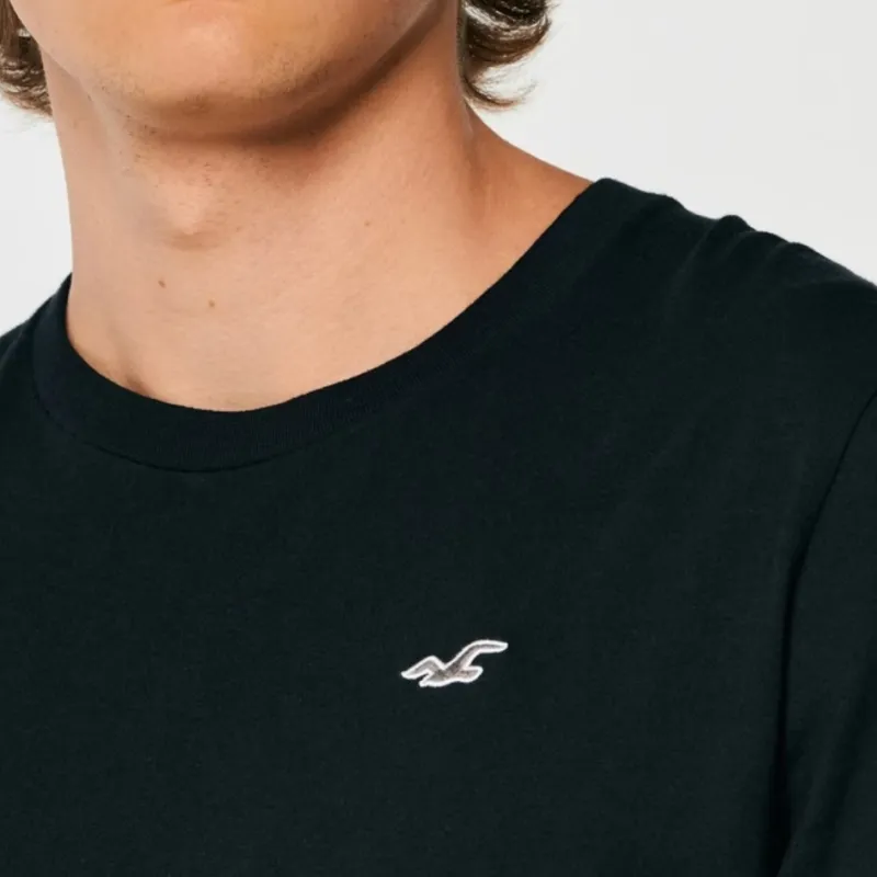 Hollister T Shirts Men Black-4
