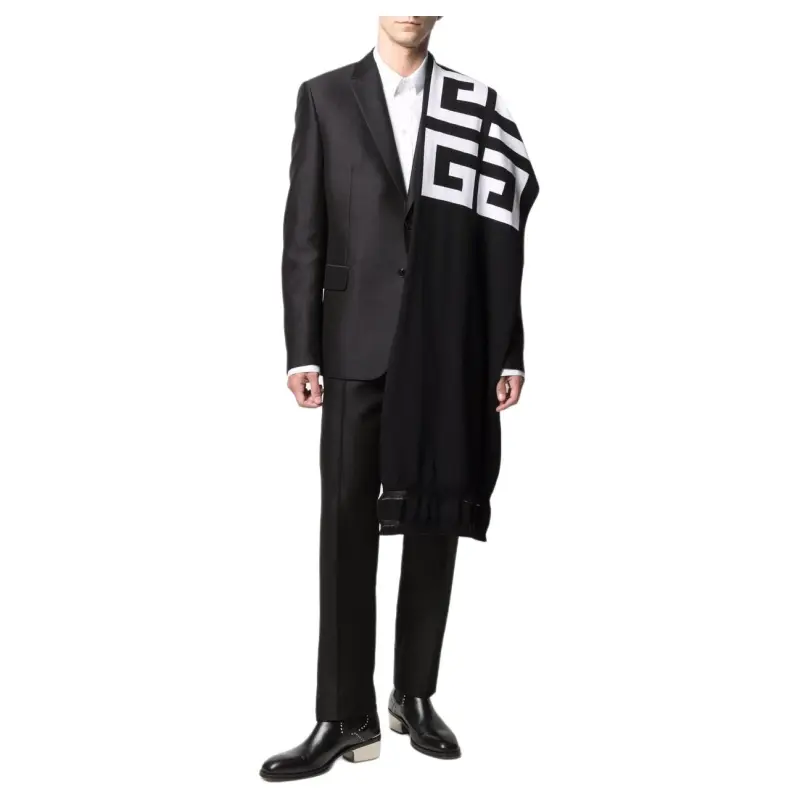 Givenchy Logo 4G Wool Scarf-4