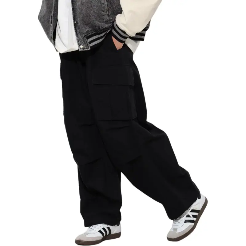 Beams Cargo Pants Men Black-3