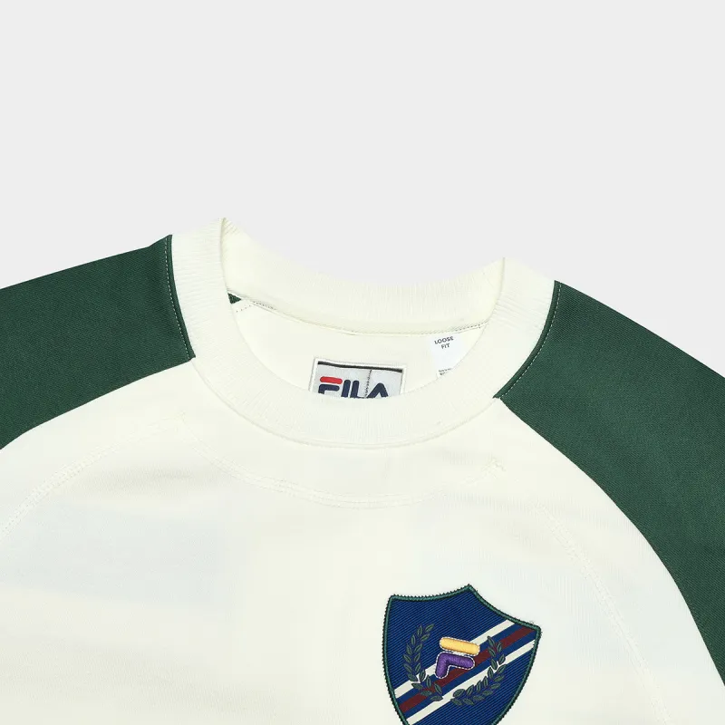 FILA FUSION x FACETASM Sweatshirt Women's Feather Soft White-2