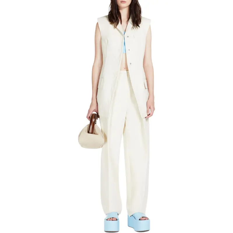 SportMax Square Neck Sleeveless Top-1