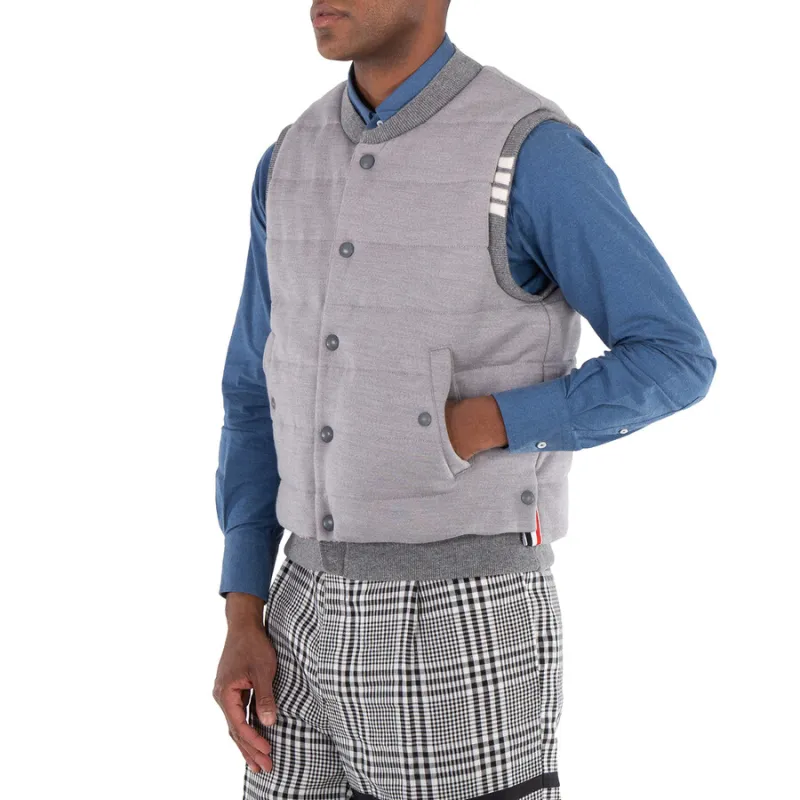 THOM BROWNE Padded design Button down Gilet-4