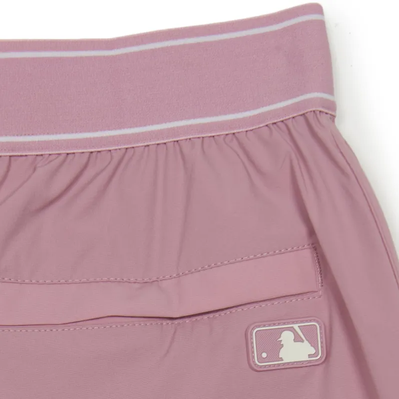 MLB Basic Boston Red Sox Casual Shorts Women's Hemp Pink-4