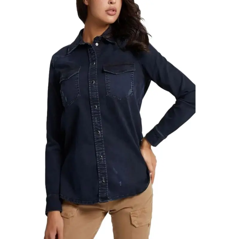 GUESS Shirts Women's Blue-3
