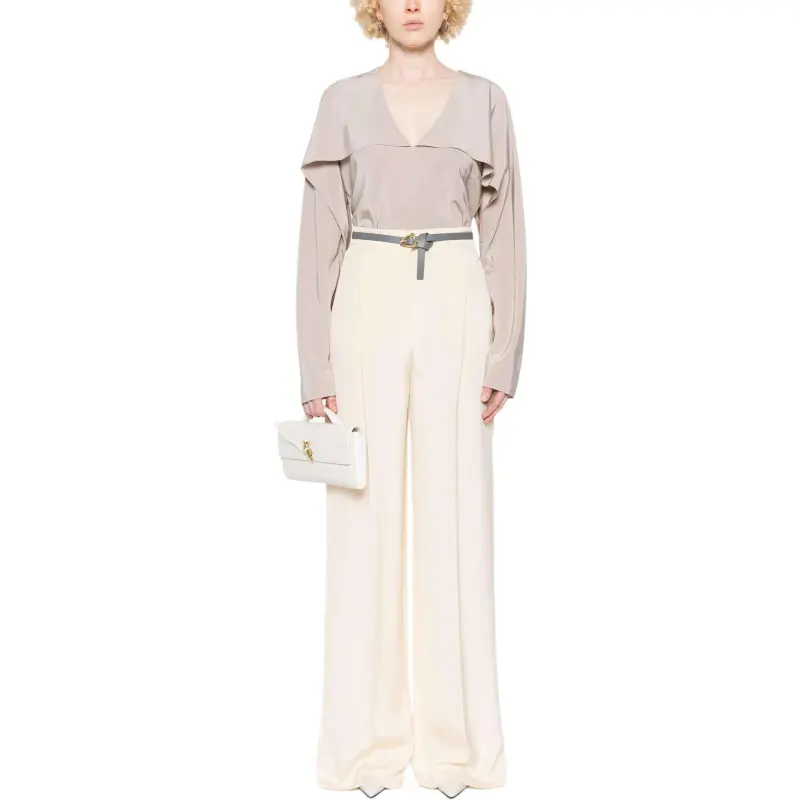 MaxMara Crepe De Chine Trousers-1