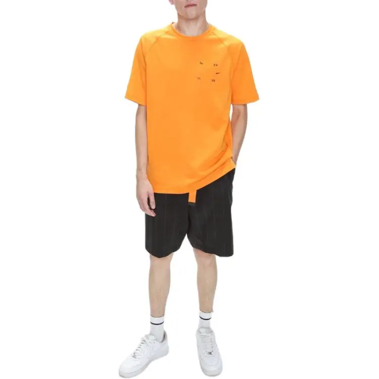 Nike T Shirts Men Orange-4