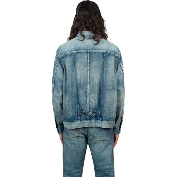 Sacai Denim Jacket Men's Light Blue-2