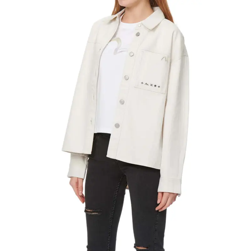 EVISU Denim Jackets Women's White-3