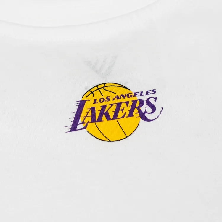 NBA Los Angeles Lakers T Shirts Men White-4