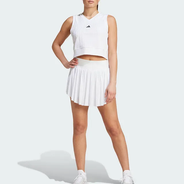 Adidas Free Shipping With AdiClub Tennis Pro Pleated Aeroready Skirt-1