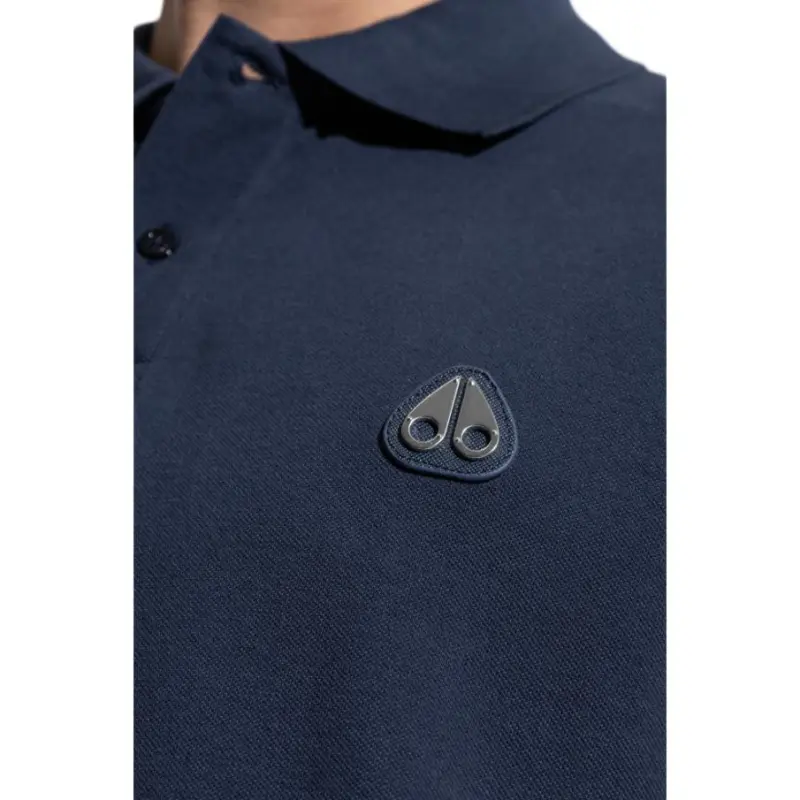 Moose Knuckles Logo appliqué Polo Shirt-4