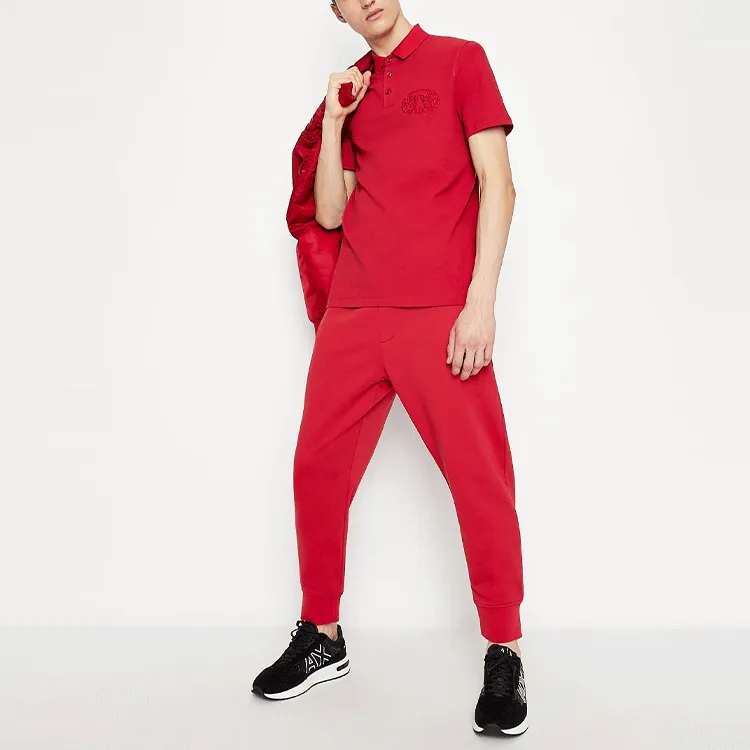 ARMANI EXCHANGE Polo Shirts Men Red-1