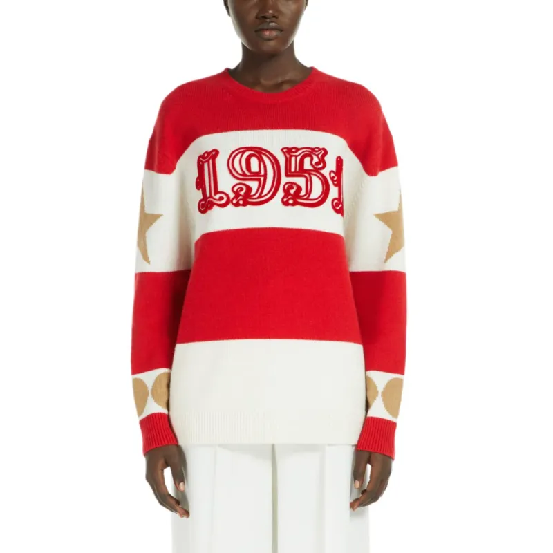 MaxMara Dirce Striped Knitted Jumper-3