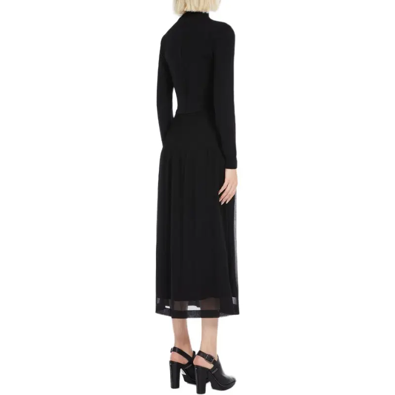 MaxMara Long-Sleeved Dresses Women's Black-2