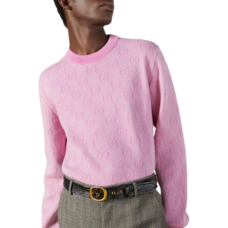 GUCCI Monogram jacquard Wool Jumper-1