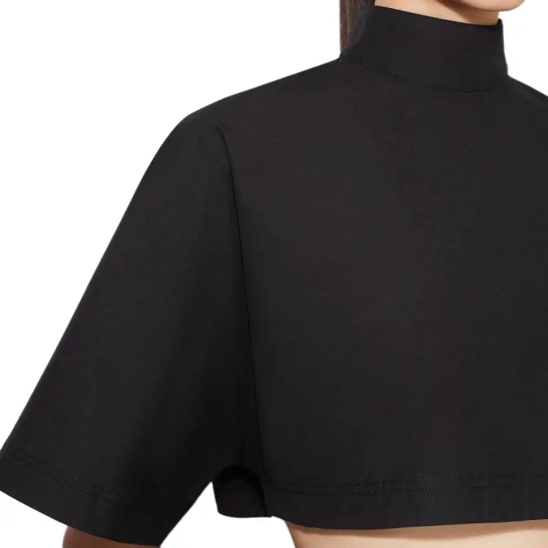 Alaia Highneck Poplin Top-5