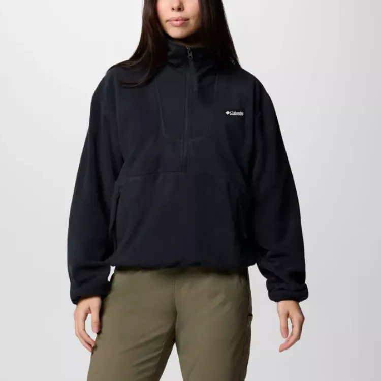 Columbia Women's Sequoia Grove™ Half Zip Fleece Jackets Coats Women's Black-2