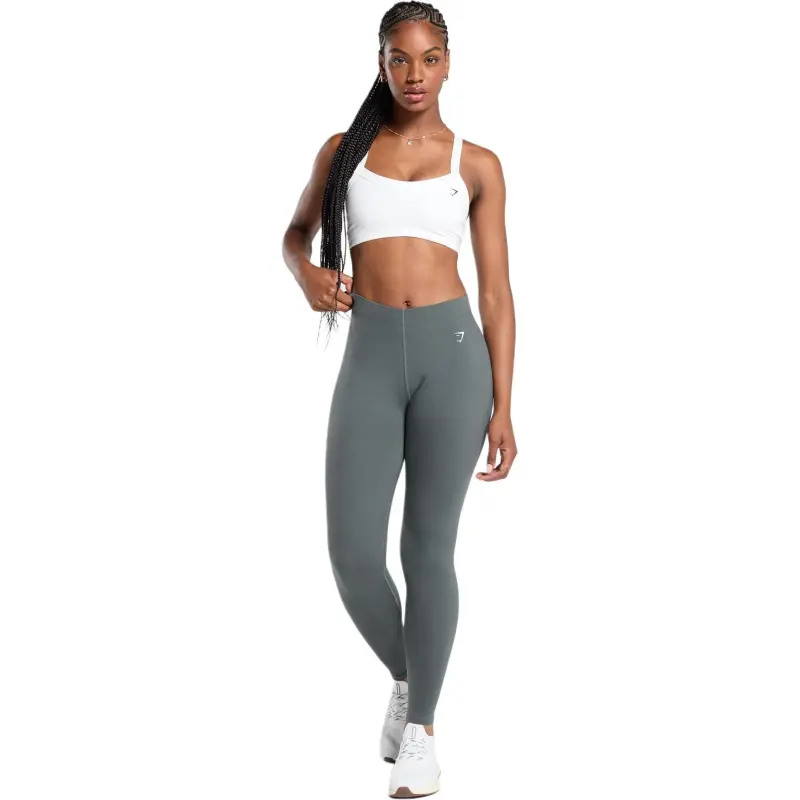 GYMSHARK Athletic Trousers Women's Gray Limestone Cyan-1