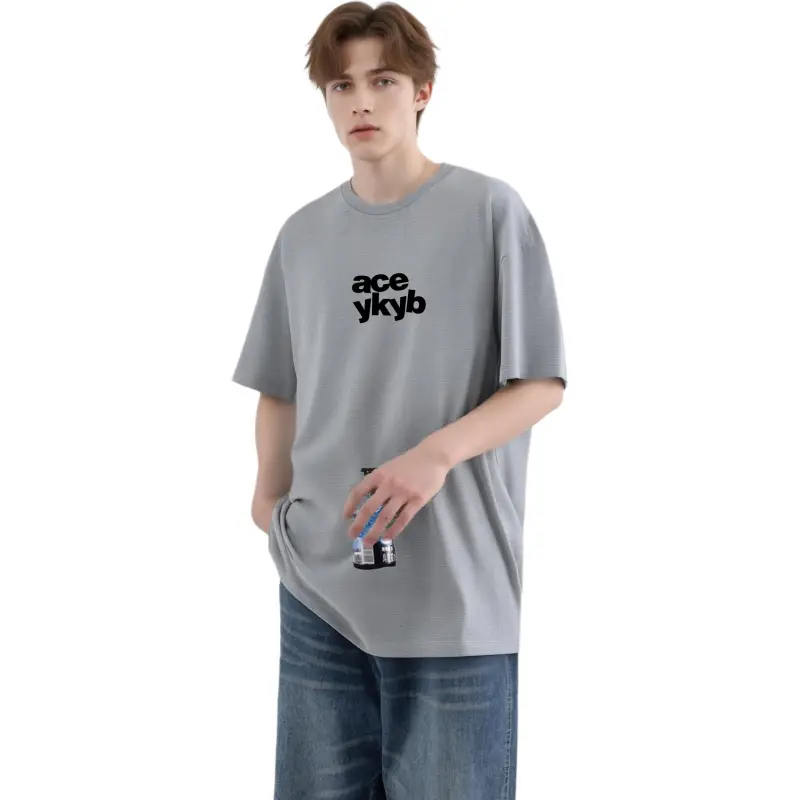 YK&YB T Shirts Unisex Gray-5