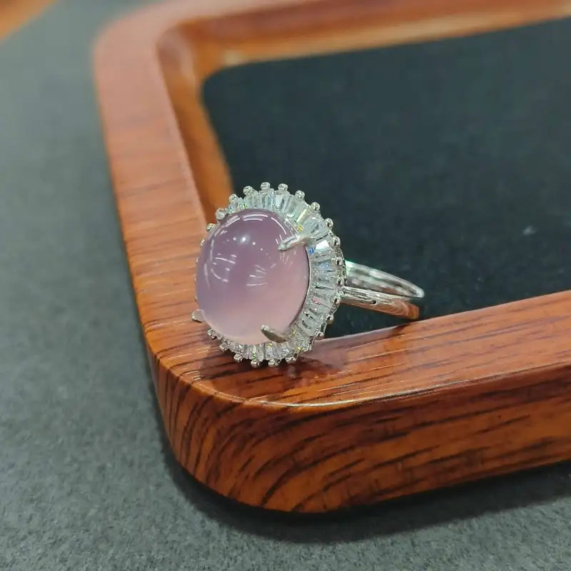 Grace Chalcedony Jade Rings Women's-1