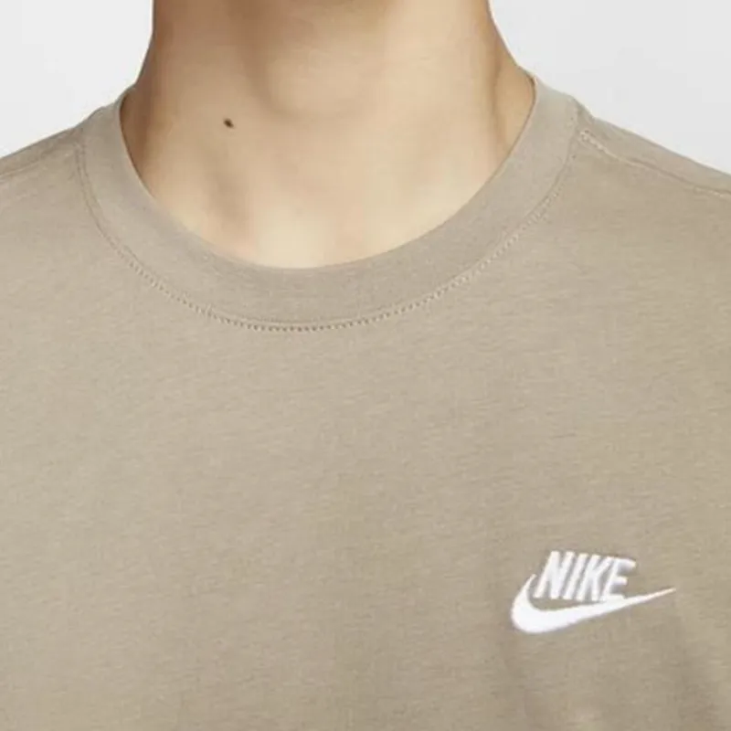 Nike Sportswear Club T Shirt Men's Khaki-4
