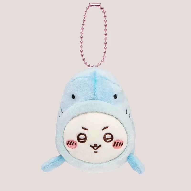 Chiikawa Aquarium Shark Dolls Plush Pendant 8cm High-2