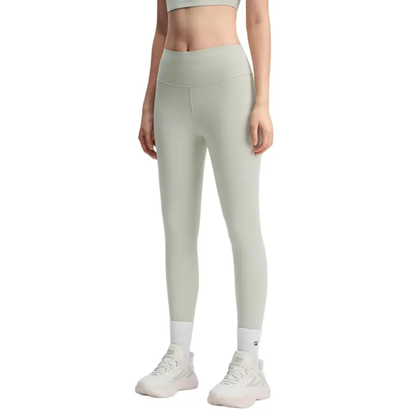 FILA Fitness Series SS25 Athletic Trousers Women's Cool White Gray-4
