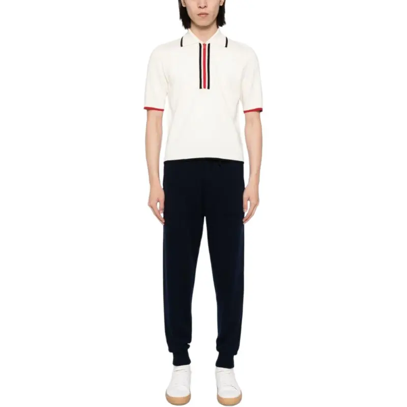 THOM BROWNE Rwb Stripe Detailed Drawstring Pants-2