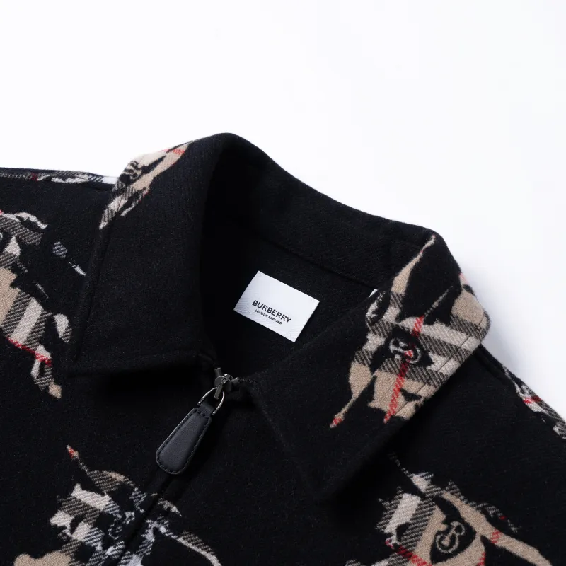 Burberry Check EKD Wool Blend Overshirt-2