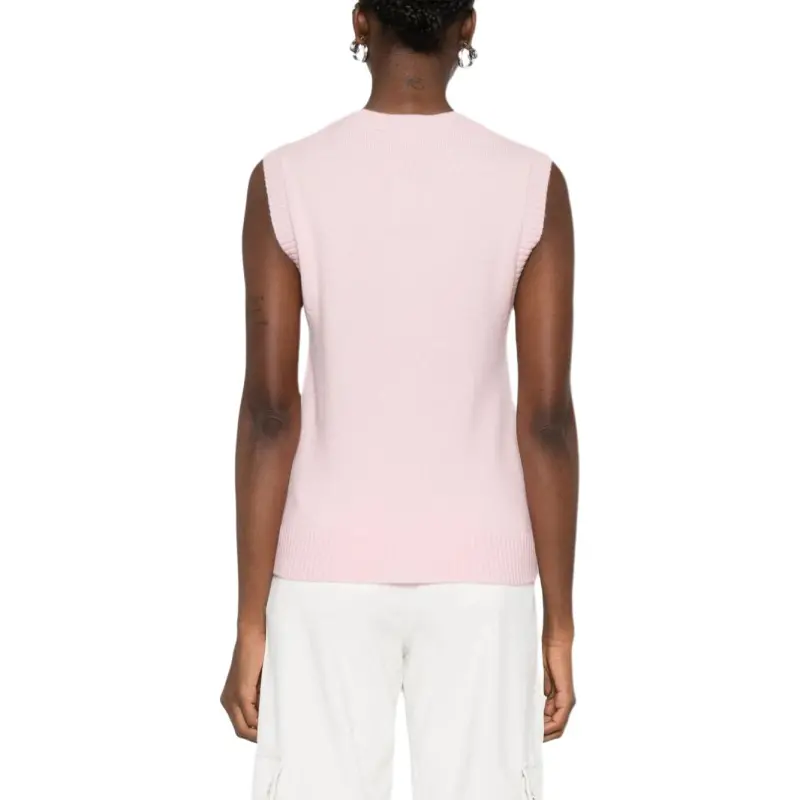 Maje Sleeveless Wool cashmere Cardigan-3