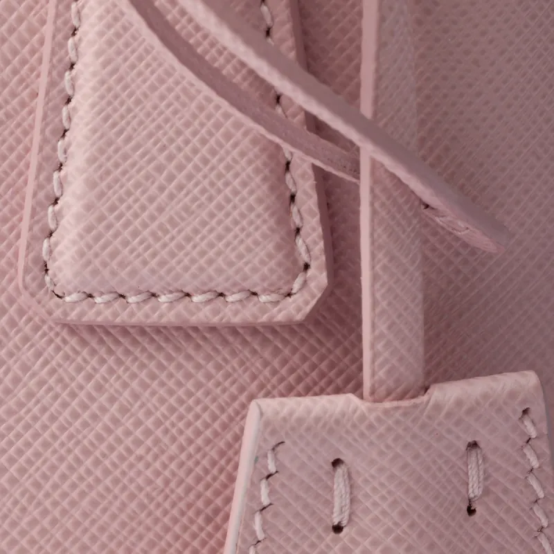 PRADA Galleria Killer Bag Leather Shoulder Bag Crossbody Bag Handbag Mini Women's Snowflake Gypsum Pink-5