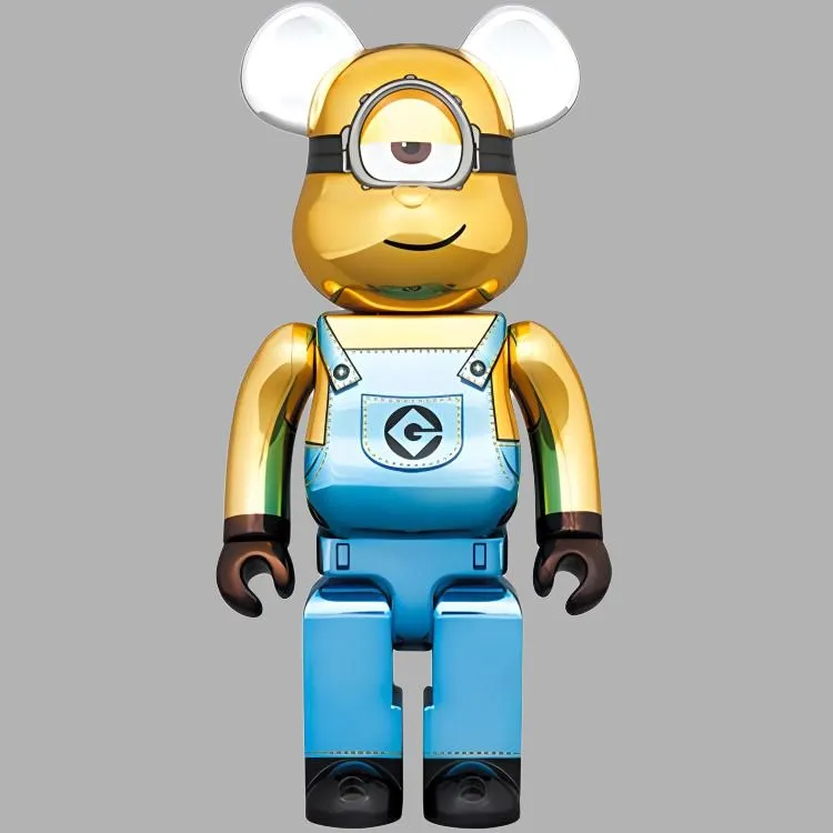BE@RBRICK X Minions Stuart Chrome Ver.-2