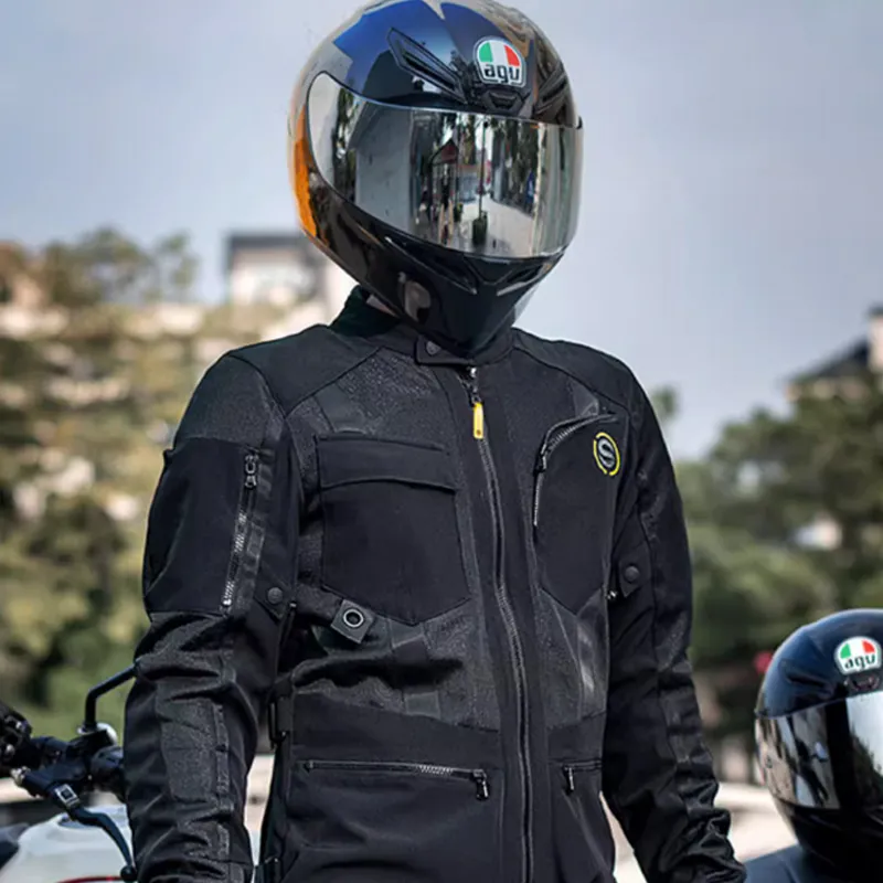 Star Knight Men's Biker Jacket Polyester Nylon-6