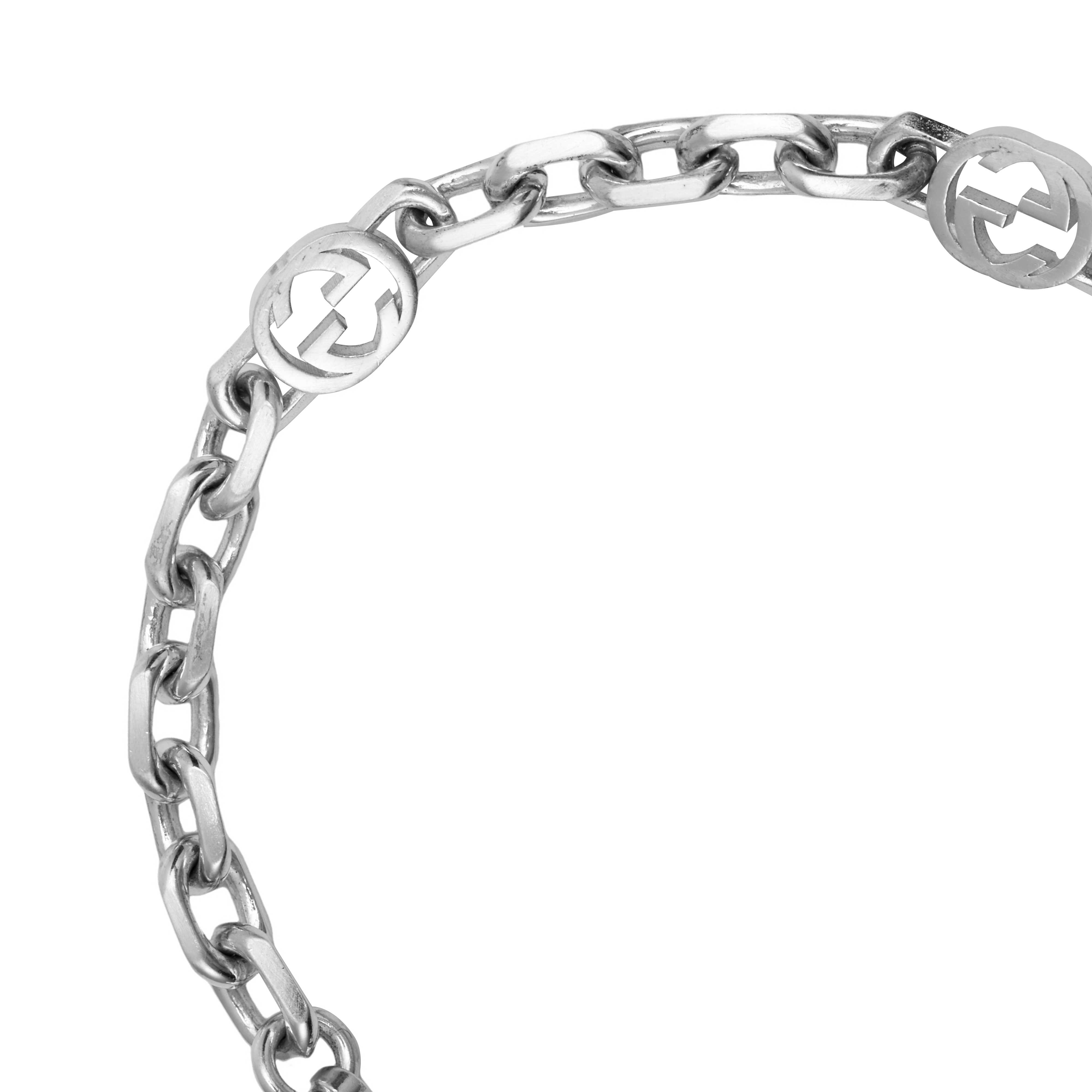GUCCI Sterling Silver Bracelets Unisex Silver - POIZON