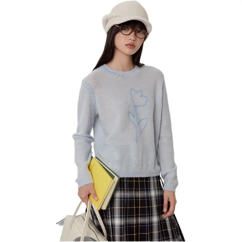 Omont Sweater Women's Light Blue-4