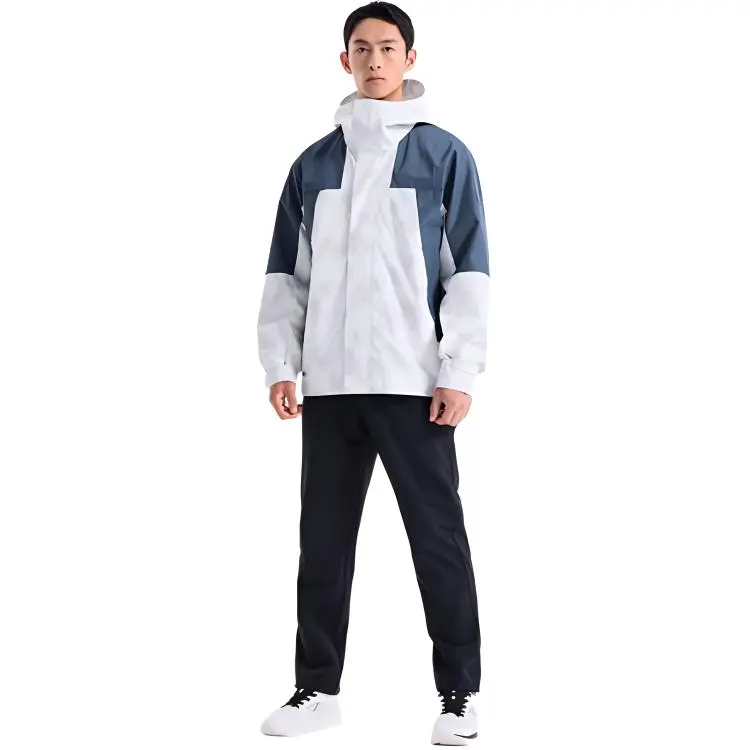 XTEP Variety Training Collection Jackets Coats Men's Pearl White/Misty Blue-2