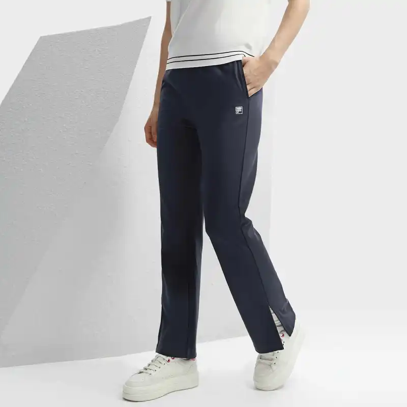 FILA Knitted Sweatpants Women's Navy Blue-2