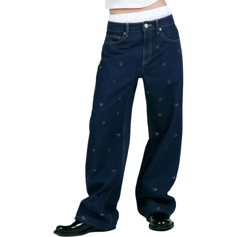 ZARA Trf Jeans Women's Marine Blue-1
