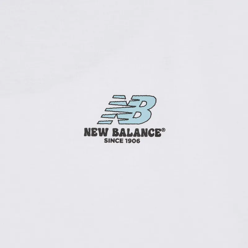 New Balance SEMI OVER FITUNI NB BOY T Shirt Unisex 10 White-2