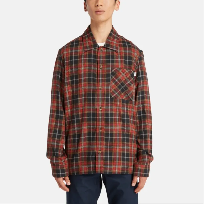 Timberland Shirt Men's Black Red-3