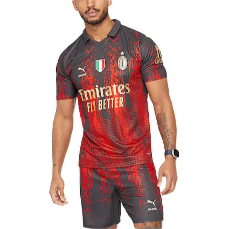 PUMA ACM X KOCHE Soccer Jerseys Men Flame Red Black-2