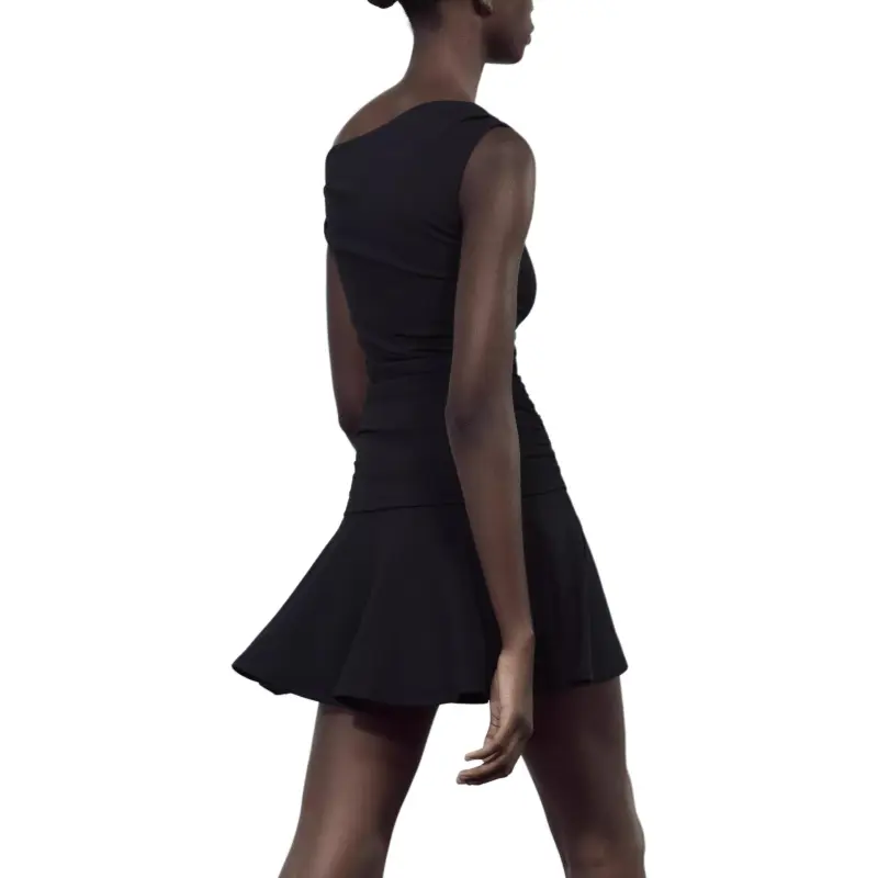 ZARA Sleeveless Dresses Women's Black-3