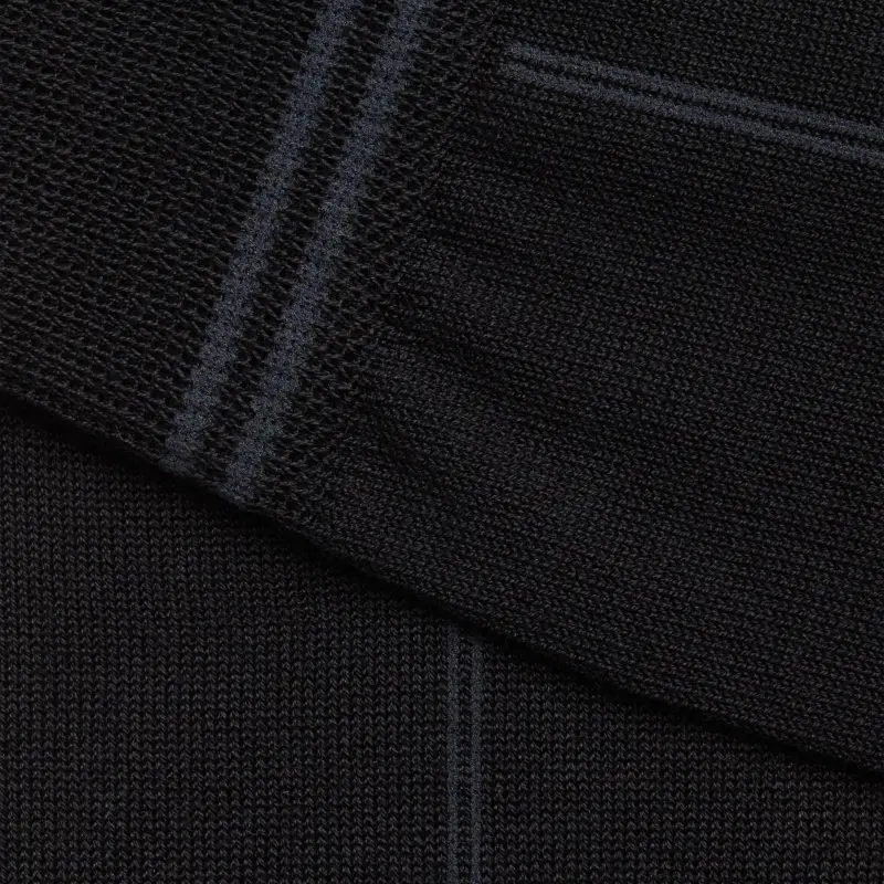 Ermenegildo Zegna Striped Mid Calf Socks-1